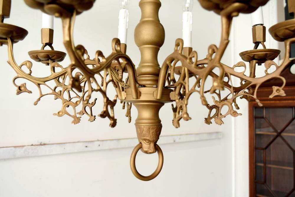 骨董品？　シャンデリア ヴィンテージ 5灯 シャンデリア 吊り下げ 照明 ペンダントランプ