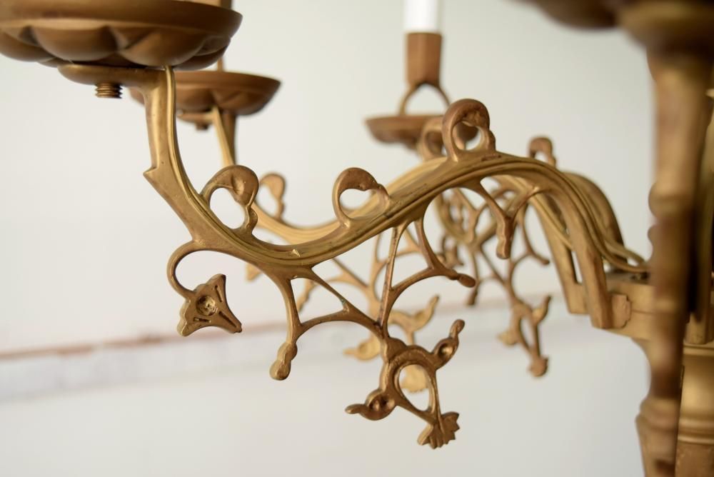 骨董品？　シャンデリア シャンデリア5灯 アンティーク照明 1年保証 PSEマーク付き 天井