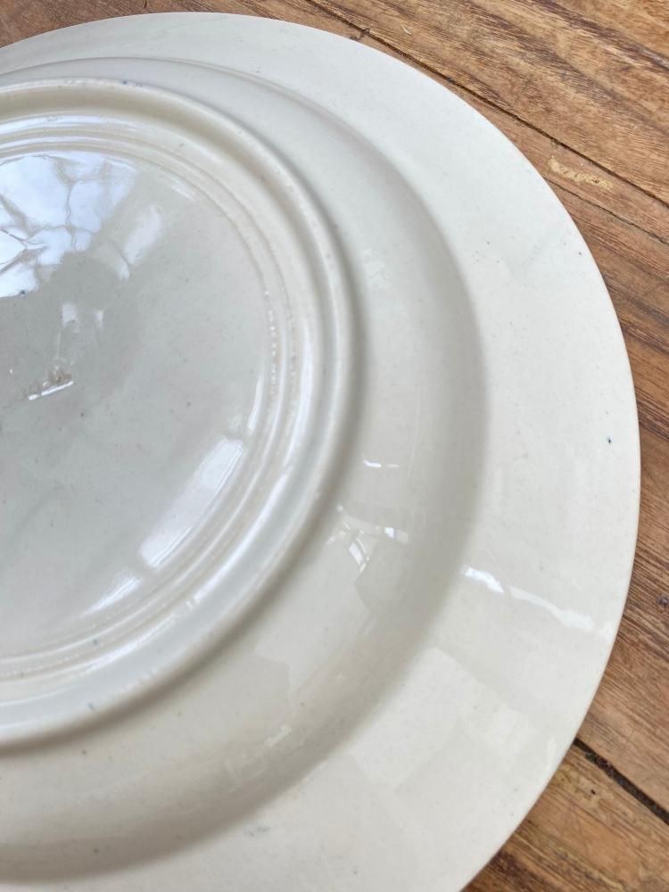 フランス　アンティーク　ホワイト 深皿 フランスアンティーク ホワイトプレート 深皿 アンティークプレート