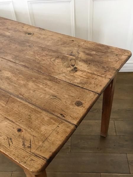 高評価なギフト イギリス LEAVES ANTIQUE - ファーマーズダイニングテーブル センターテーブル・ローテーブル