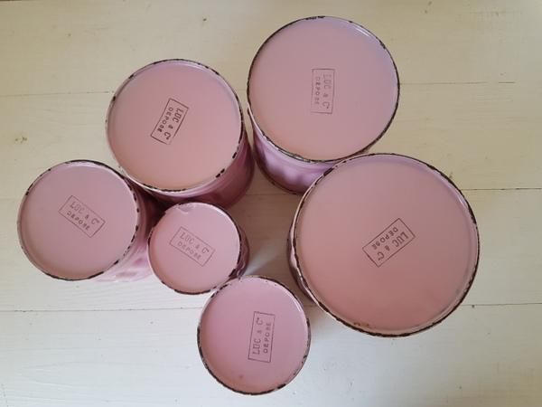 再お値下げ 美品 ピンクハウス ホーローキャニスター ピンク