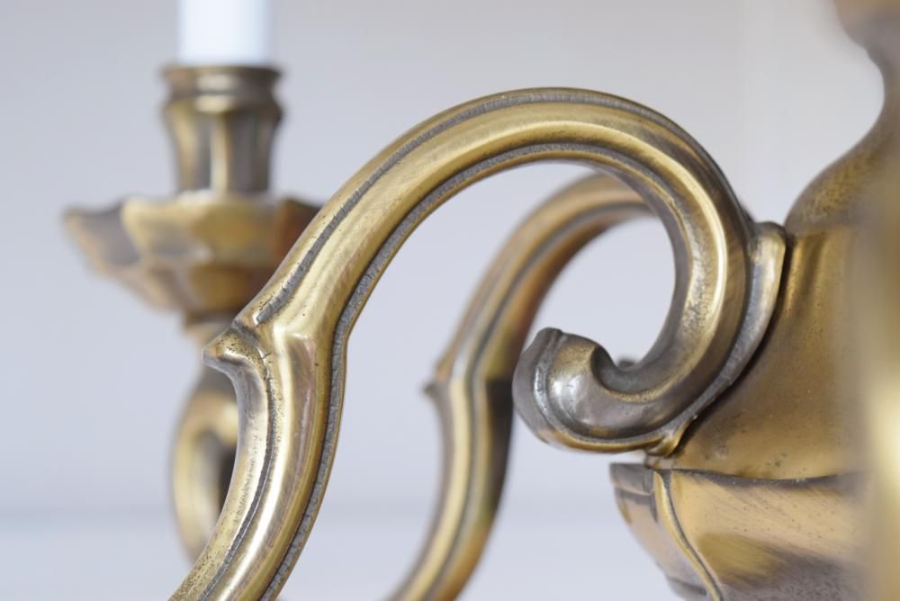 フランス製ヴィンテージシャンデリア｜1950年代真鍮製6灯式