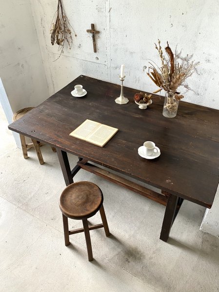 味のある木製テーブル[古家具] - 骨董・アンティーク・ヴィンテージ 