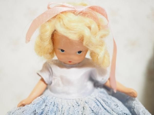 ナンシー・アン 「ストーリーブックドール」 ビスク 水色レース