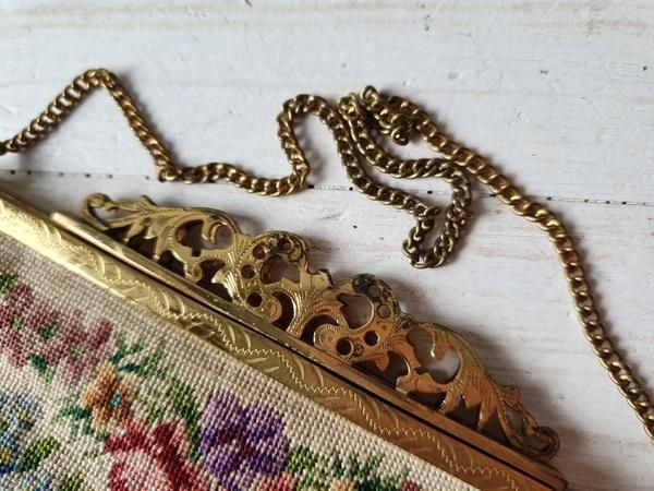 プチポワンバッグ - ANTIQUE LEAVES プチポワンバッグ - ANTIQUE LEAVES