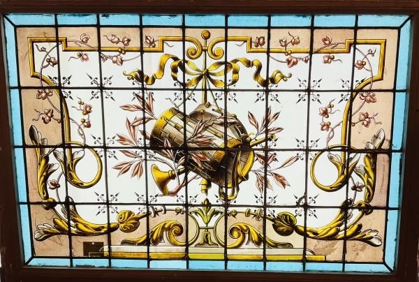 大きなステンドグラス❁ヴィンテージ 楽天市場】【安心サポート付】アンティーク ステンドグラス