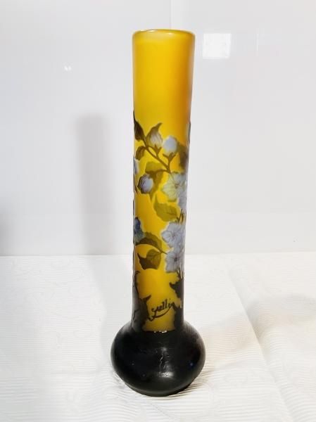大きい割引 エミールガレ 花瓶 LEAVES ANTIQUE - アールヌーヴォー 工芸品