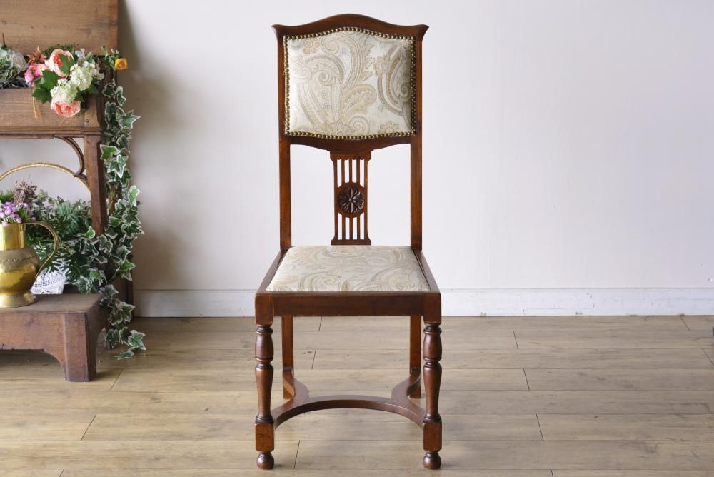 英国製エドワーディアンチェア｜1900年代マホガニー×愛らしいデザイン