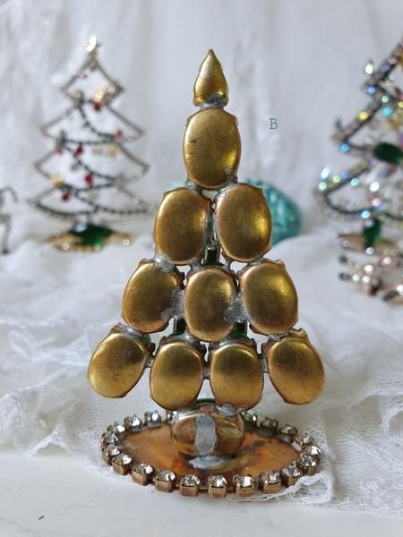 チェコ製ガラスの手作りクリスマスツリー