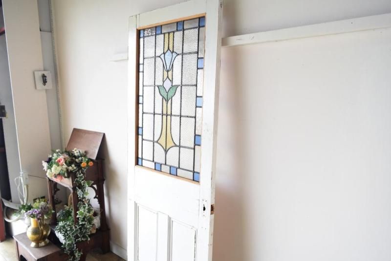 1920年代 英国製アンティークステンドグラスドア