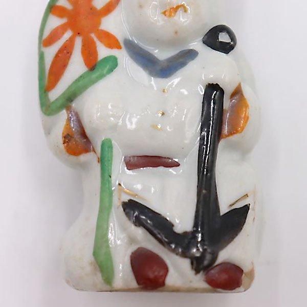 ハンドペイント 陶器人形 水兵 日本海軍 ミニアンティーク