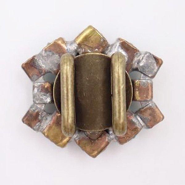 チェコガラスボタン 帯留め 和装小物 アンティーク