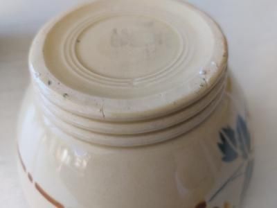 ディゴワンサルグミンヌ花柄カフェオレボウル - ANTIQUE LEAVES ディゴワンサルグミンヌ花柄カフェオレボウル - ANTIQUE LEAVES