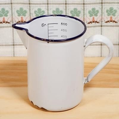 イギリスアンティーク ホーロー メジャリングジャグ 計量カップ