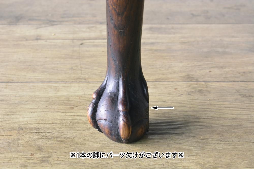 英国製シノワズリテーブル｜1900年代オーク×オリエンタルデザイン
