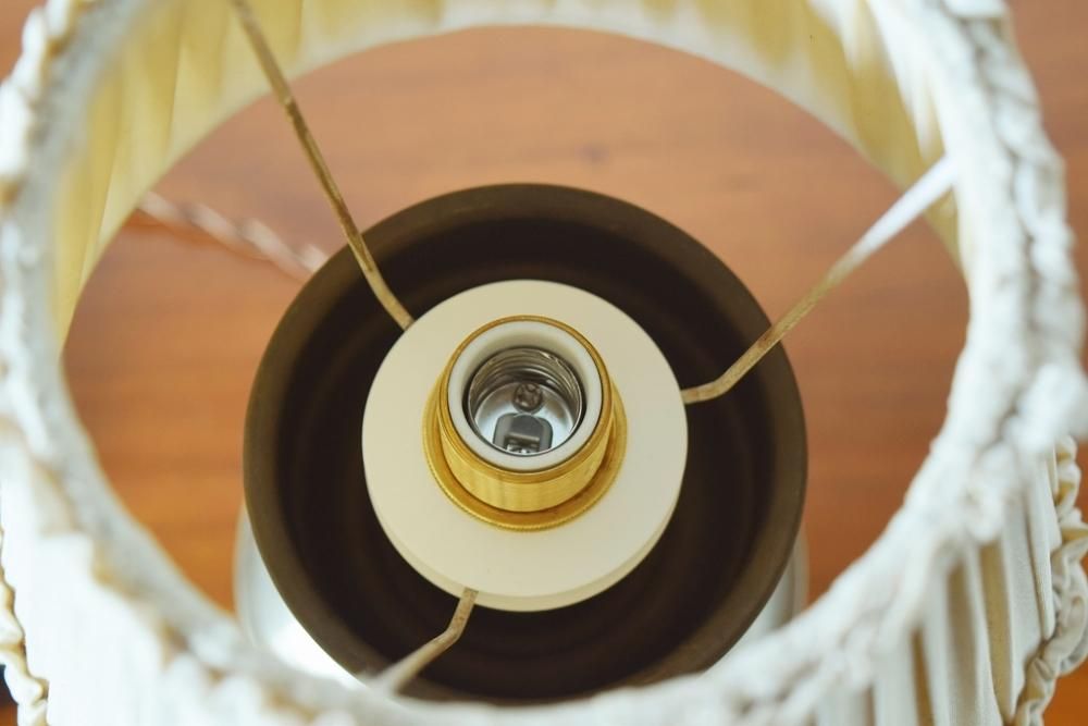 ヴィンテージ フランス 1940年代 真鍮製 1灯スタンドランプ