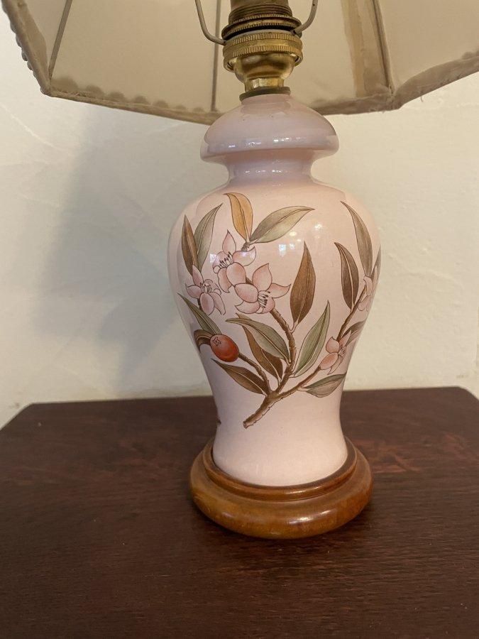 【期間限定！最安値挑戦】 陶器製 フレンチアンティークテーブルランプ - LEAVES ANTIQUE アンティーク雑貨