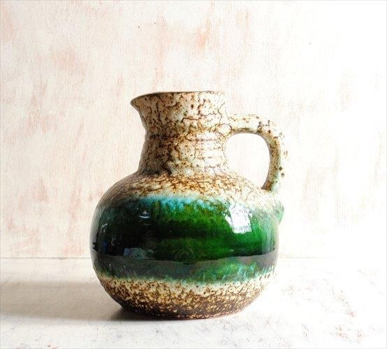 西ドイツ製 ヴィンテージ Bay Keramik 陶器の花瓶 花器 Fat Lava 西ドイツ製 ヴィンテージ Bay Keramik 陶器の花瓶 花器 Fat Lava