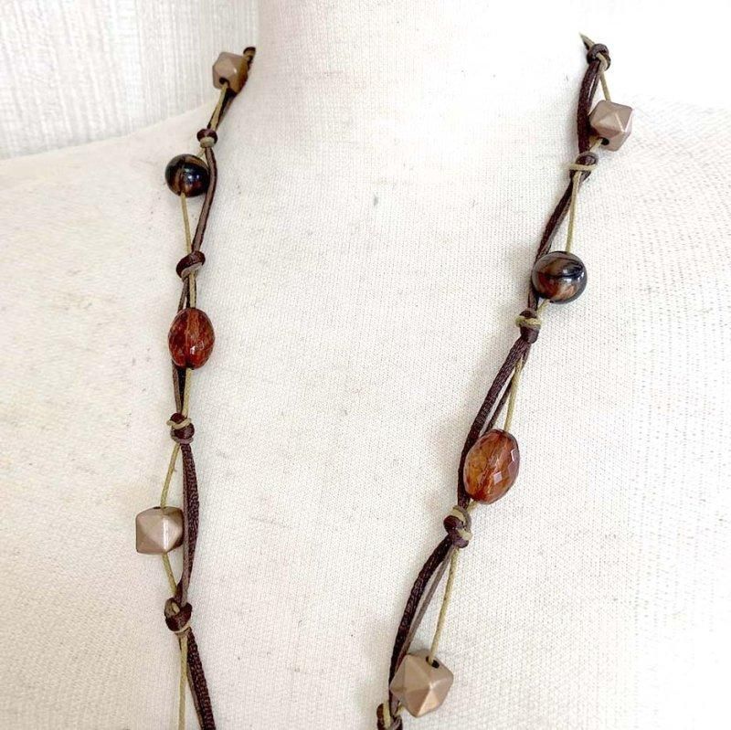 フランス製独特デザインビーズワイヤーペンダント