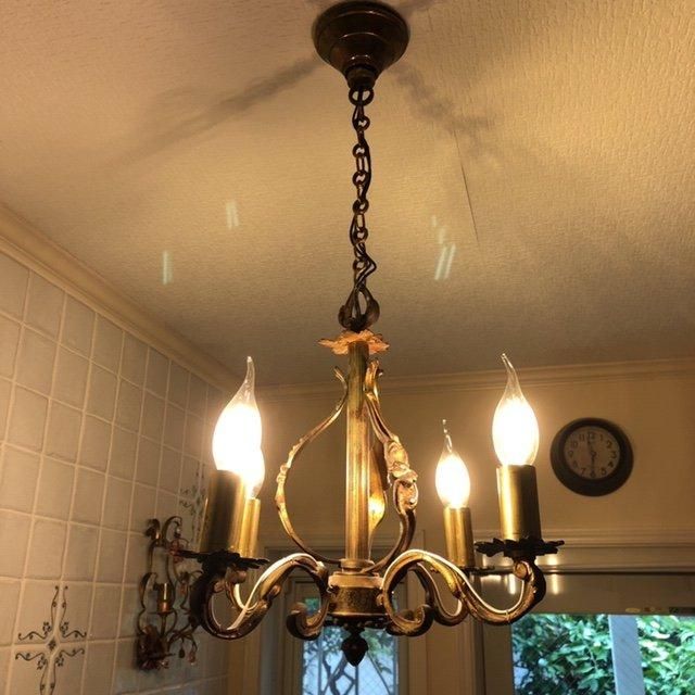 4c. サービスプライス！フランス アンティーク シャンデリア 4灯 キャンドル 4c. サービスプライス！フランス アンティーク シャンデリア 4灯
