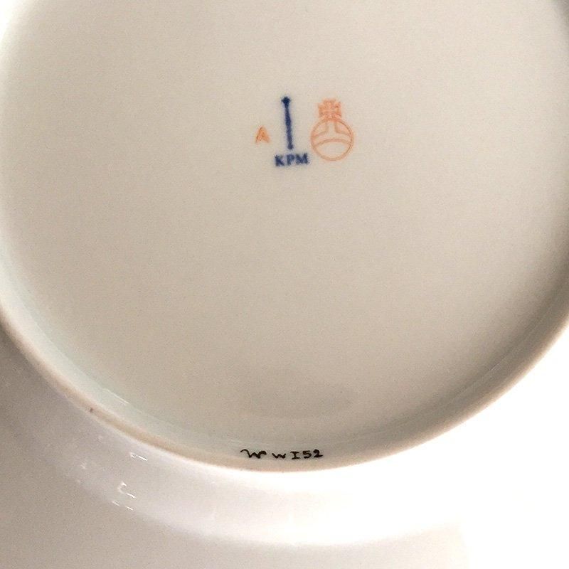 KPM野花描き新品ケーキプレート4種類