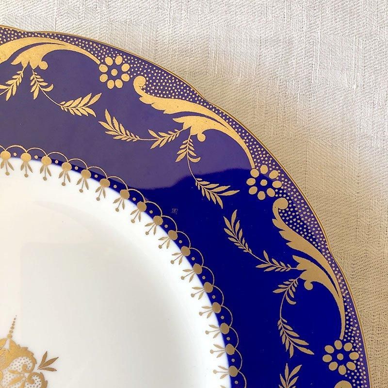 英国ミントン アンティーク 手描き デザートプレート2 アンティーク