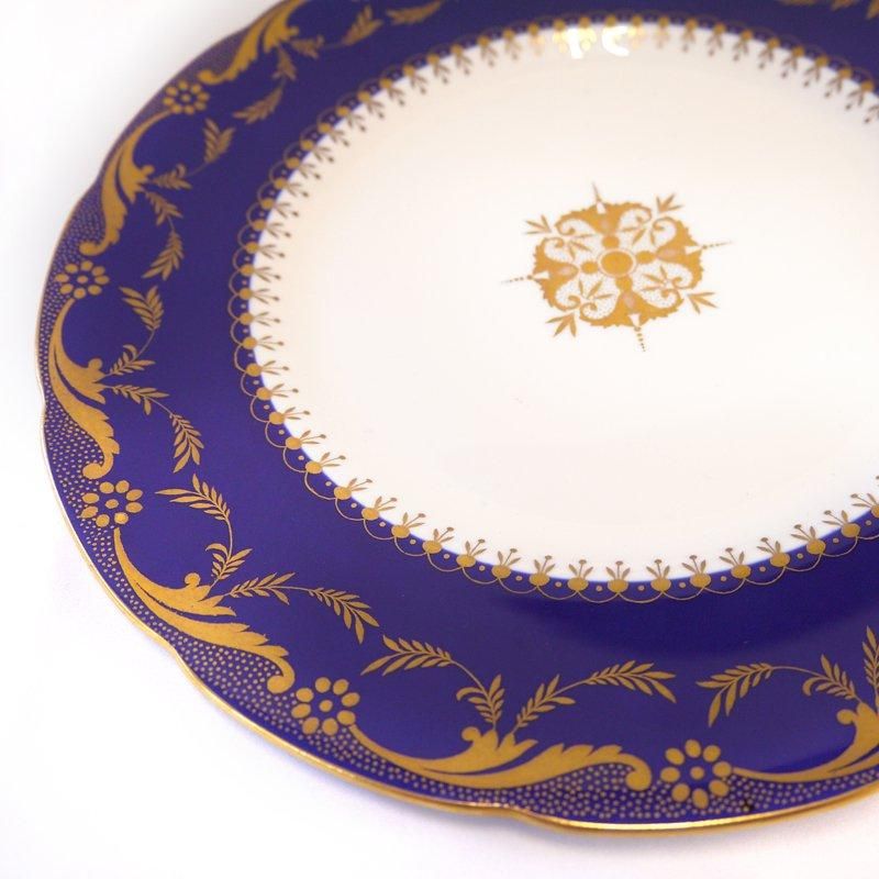 アンティーク英国製ミントン飾り皿華やかさ溢れる