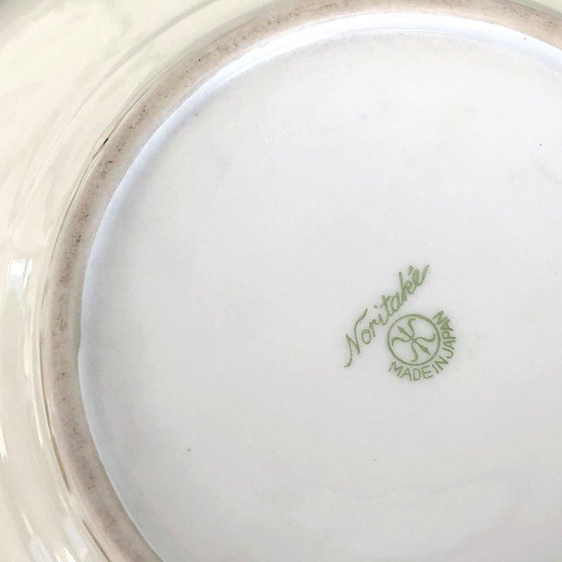 オールドノリタケ マルキ印 金盛花紋ボール プレート - ANTIQUE オールドノリタケ マルキ印 金盛花紋ボール プレート - ANTIQUE