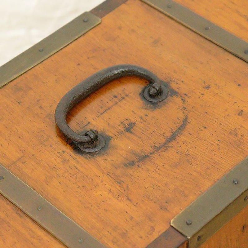 アンティーク 大正時代 杉製三段小引出し 小物入れ