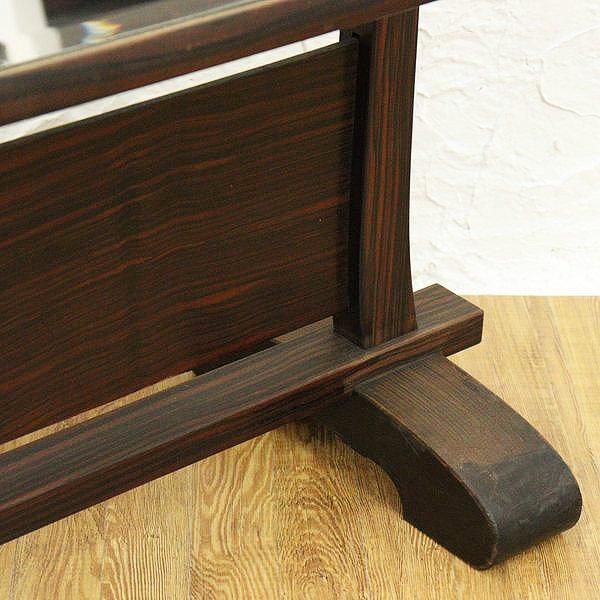 カットガラス スタンドミラー 大正昭和初期 日本製 アンティーク