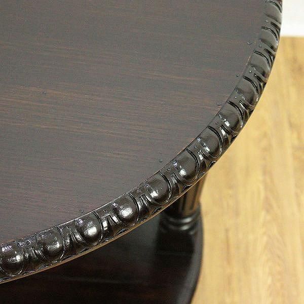昭和初期のアンティーク木製丸テーブル