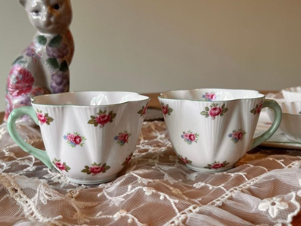 希少な英国製1940年代ローズバッドテニスセット