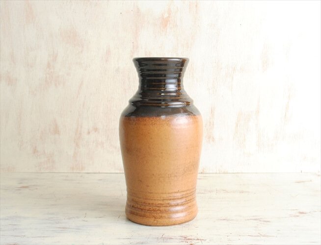 西ドイツ製 ヴィンテージ Bay Keramik 陶器の花瓶 花器 一輪挿し ミッドセンチュリー期 フラワーベース アンティーク_220223の画像