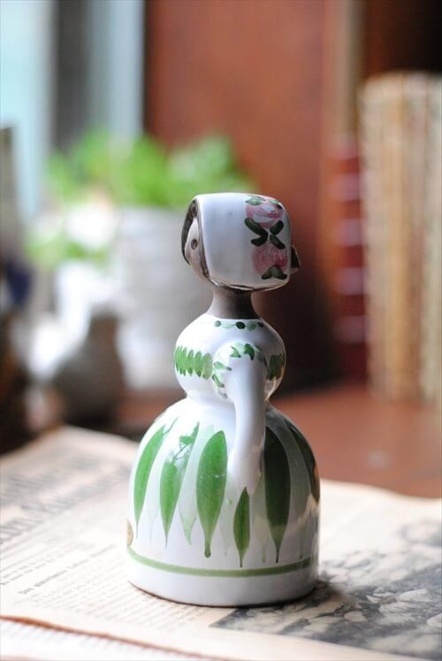 スウェーデン製 DECO 陶器 フラワーガール 花瓶 ジイガントフタ スウェーデン製 DECO 陶器 フラワーガール 花瓶 ジイガントフタ
