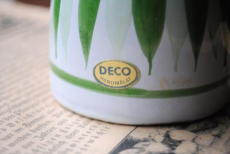 スウェーデン製 DECO 陶器 フラワーガール 花瓶 ジイガントフタ スウェーデン製 DECO 陶器 フラワーガール 花瓶 ジイガントフタ