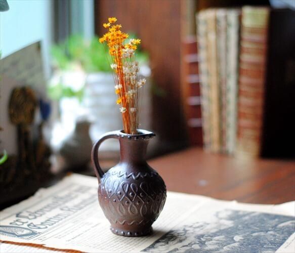スウェーデンから 陶器の小さな一輪挿し 花瓶 北欧 花器 スウェーデンから 陶器の小さな一輪挿し 花瓶 北欧 花器