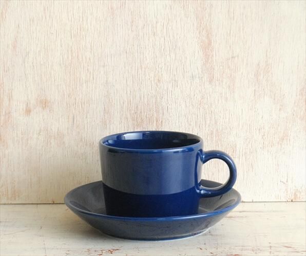 ARABIA/iittala Teema カップ＆ソーサー 廃盤色 ダークブルー