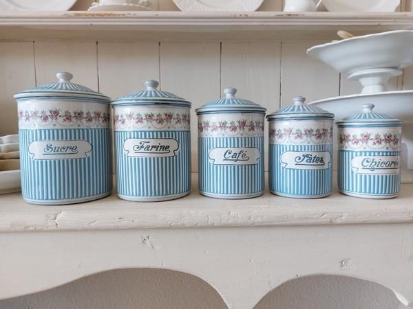 BBローズガーランド柄キャニスター - ANTIQUE LEAVES