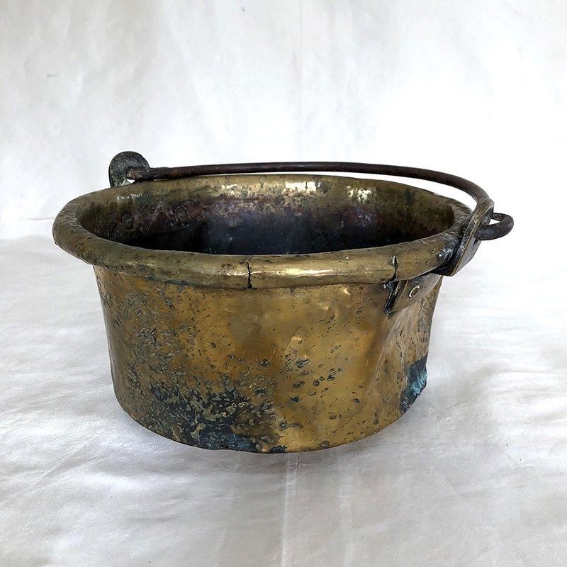 真鍮製バケツ キッチン・ガーデンで! フランス蚤の市 - ANTIQUE 真鍮製バケツ キッチン・ガーデンで! フランス蚤の市 - ANTIQUE