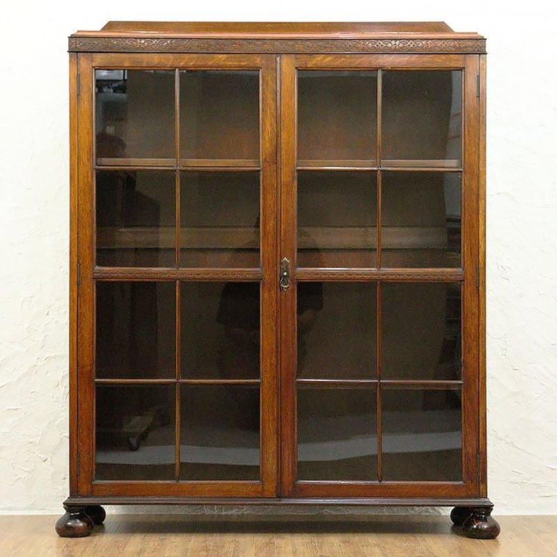 イギリス製 オーク材 ブックケース アンティーク 1920年代