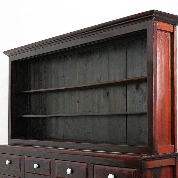 大正ロマン漆塗り飾り棚 日本製の存在感ある一品