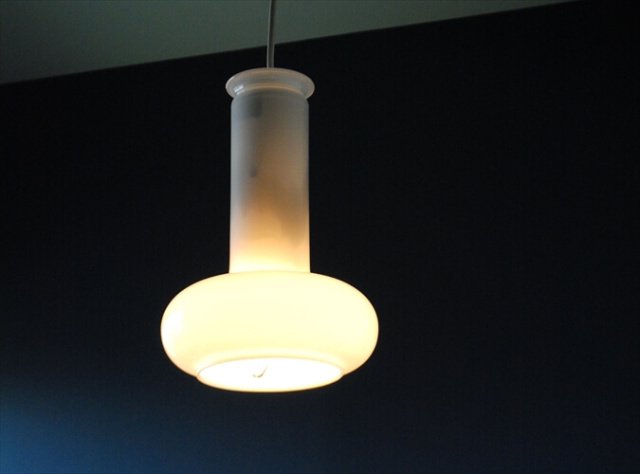 デンマーク製 Holmegaard Blues ペンダントライト ガラス 北欧 ランプ 照明 ヴィンテージ ホルムガード アンティークの画像
