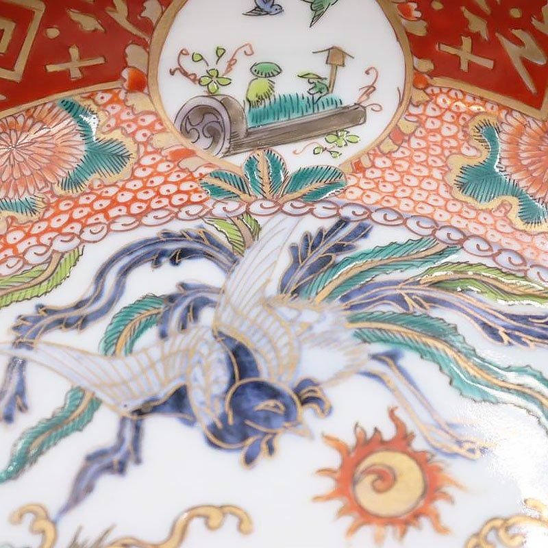 錦手 色絵 大鉢 大聖寺伊万里 盛り鉢 飾り鉢 カラフル