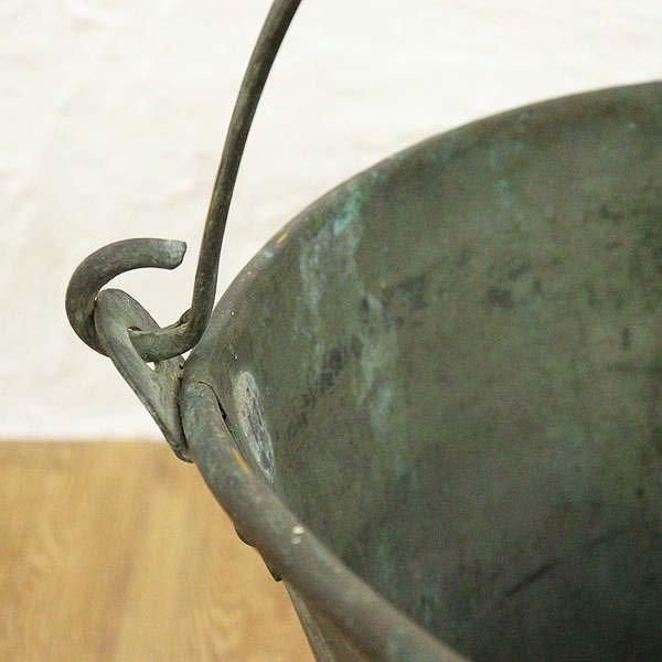 ヴィンテージ 銅バケツ 大正時代 古民具 おしゃれ雑貨