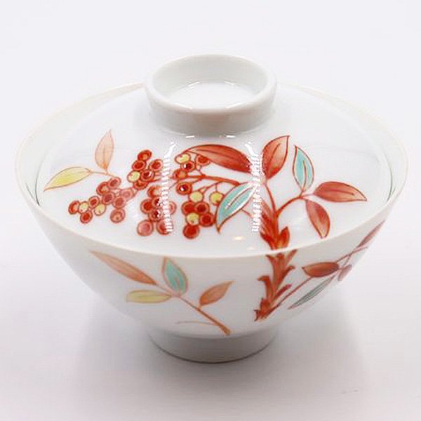 昭和レトロ ノリタケ 和食器 飯茶碗 蓋茶碗 ごはん茶碗 ヴィンテージ かわいい 上質 日陶（南天）の画像