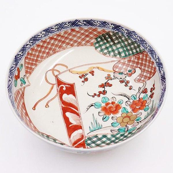 アンティーク和食器 大正時代の華やかな煮物鉢