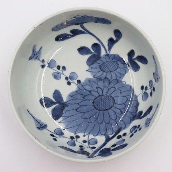 激安正規  手描き 染付 和食器 アンティーク 江戸・明治 藍 呉須 丼 中鉢 工芸品