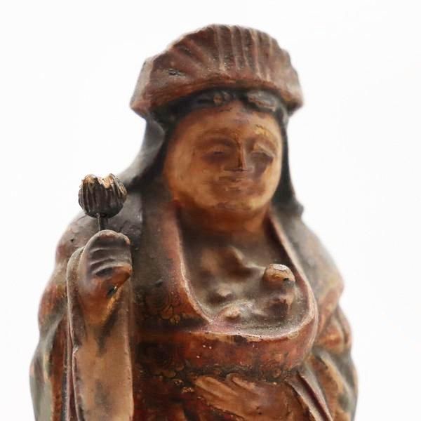 Amazon.co.jp: 【骨董】蔵出し時代物根付在銘吉川木彫り申FQ1107