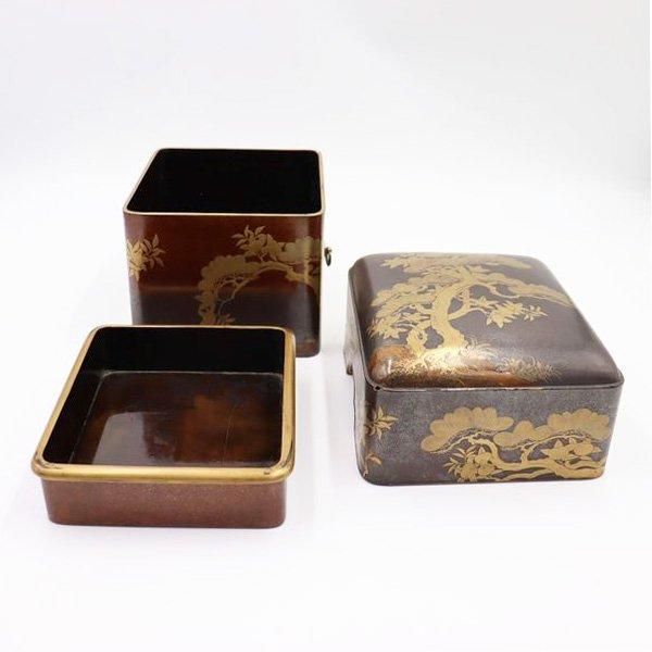 【骨董品】蒔絵手箱 骨董品】蒔絵手箱 萩蝶蒔絵手箱 文化遺産オンライン