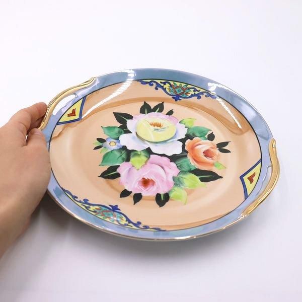 オールドノリタケ ラスター彩 デザートプレート(薔薇) - ANTIQUE オールドノリタケ ラスター彩 デザートプレート(薔薇) - ANTIQUE
